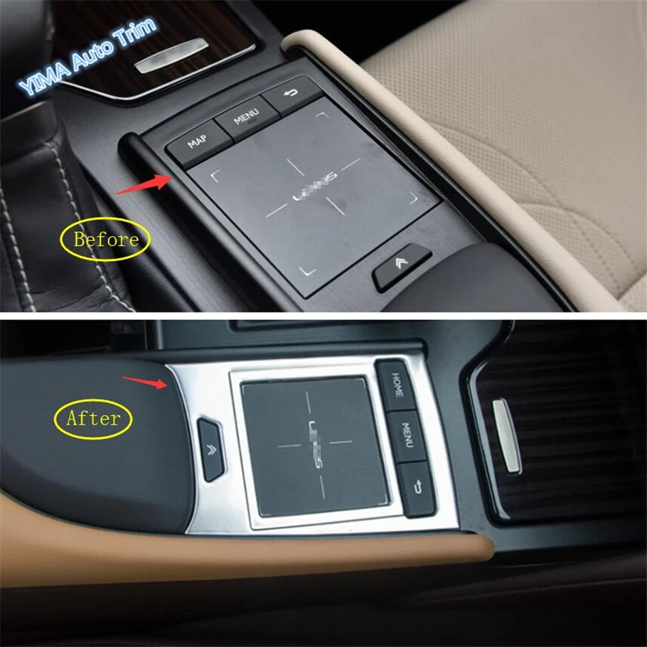 

Lapetus Car Styling Middle Console Mouse Panel Sequins Cover Trim 1 Pcs Fit For Lexus ES 2018 2019 / Stainless Steel