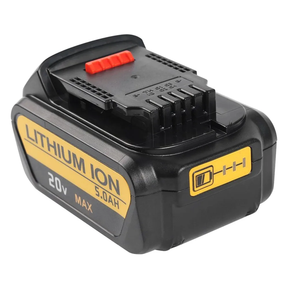 Onleny For DeWalt 20V 5000mAh Power Tools Battery replacement for Drill DCB200 DCB181 DCB182 DCB204 Rechargeable