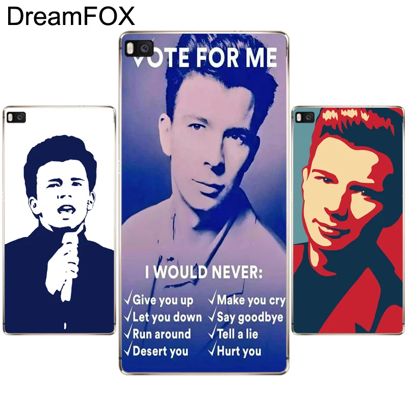 DREAMFOX K173 Rick Astley Soft TPU Silicone Case Cover For Huawei P8 P9 P10 Lite Plus 2017 Honor 8 Pro 9 6X |