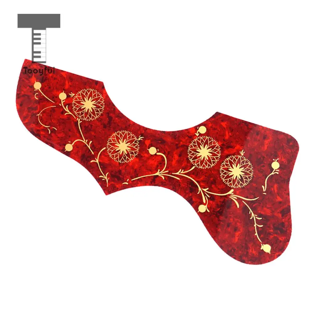 Tooyful Finest PVC Adhesive Left-handed Guitar Pickguard Scratch Plate for 40'' 41'' Acoustic Guitar Replacement Part