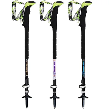 

PIONEER 2Pcs Full Carbon Fiber Nordic Trekking Poles Ultralight Outdoor Walking Sticks Camping HIking Telescopic Alpenstock