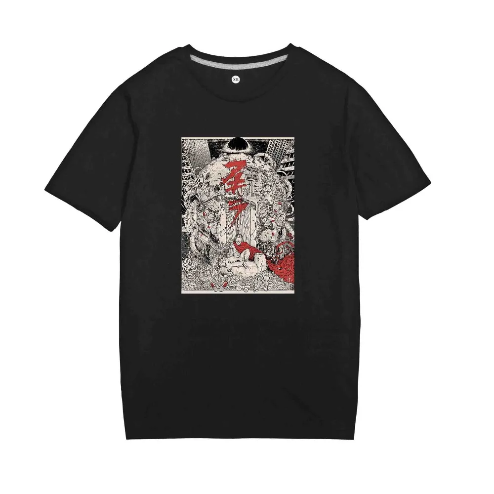 Akira/мужские футболки высокого качества с короткими рукавами и рисунком аниме