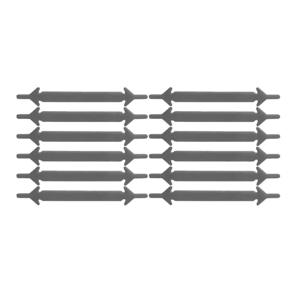 Силиконовые шнурки эластичные без шнурков шнурки для обуви модные кроссовки для отдыха ленивые шнурки унисекс удобство быстрая плоская обувь кружева - Цвет: Серый