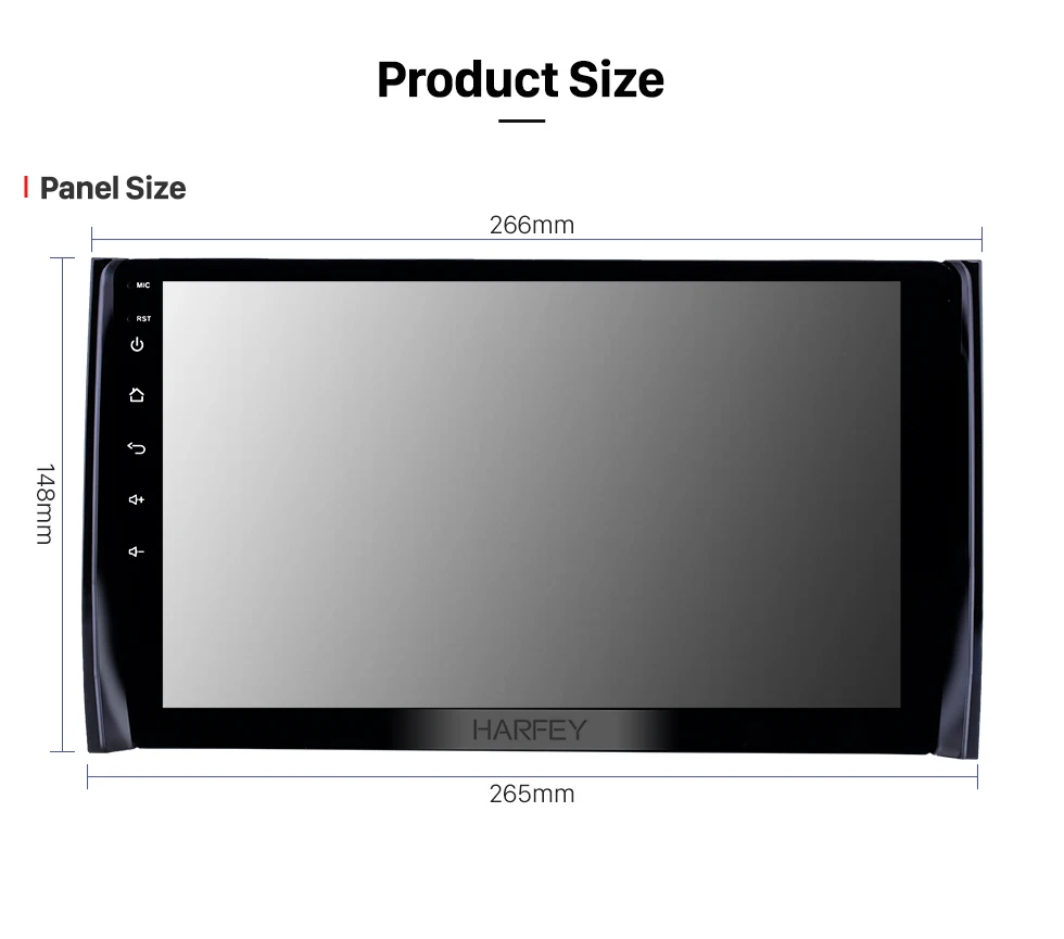 Discount Harfey 10.1inch 2 din Android 8.1 GPS car Radio for 2017-2018 Skoda Diack with HD Touchscreen WIFI support Carplay Backup camera 14