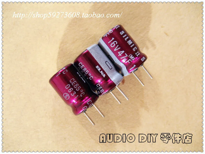 

30PCS ELNA purple red robe SILMIC II on behalf of 47uF/16V audio electrolytic capacitor (8*12 the origl package) free shipping