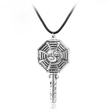 MOCHUN hp, классическое ожерелье с подвеской в форме ключа, ожерелье с восьмиугольным символом лебедя Дхармы, винтажное ожерелье-30