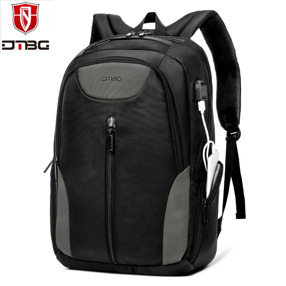 DTBG 17.3 Inch Waterproof Backpack With USB Charging Port Fits 15 17 ...