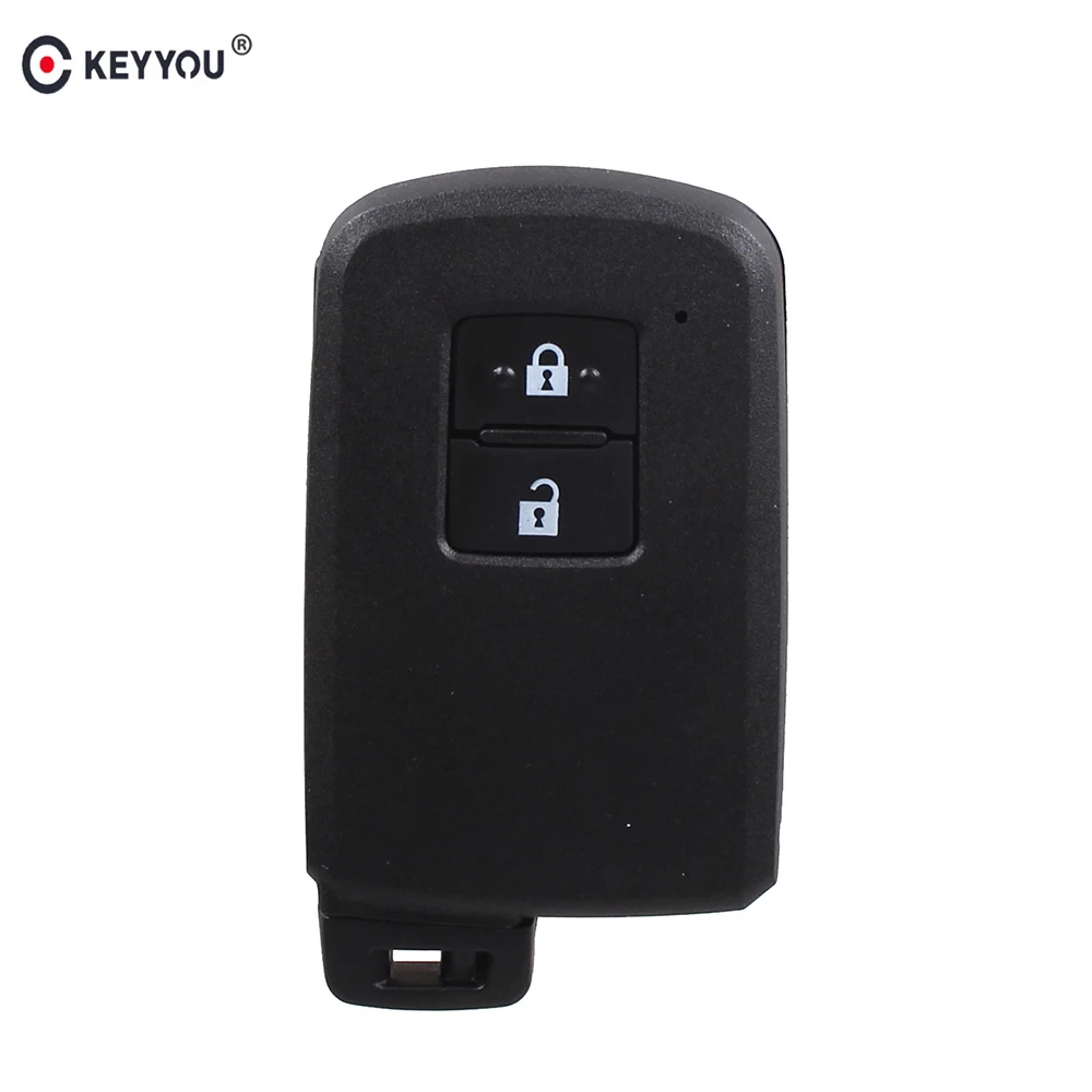 

KEYYOU Remote Key Case Shell 2 Button For Toyota Avalon Camry RAV4 2012 2013 2014 2015 Smart Key Blade Keyless Entry Fob Cover
