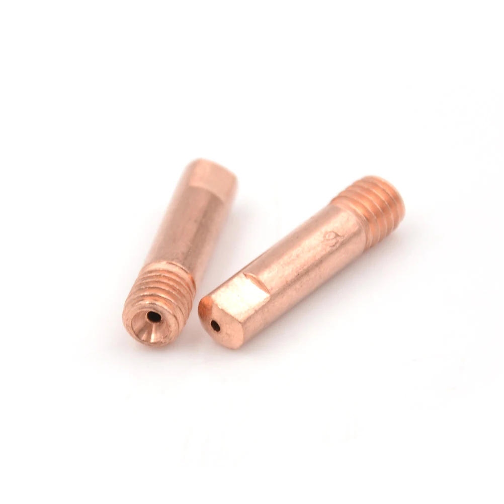 

10pcs/lot MB 15AK Mig Mag Welding Weld Torch Contact Tips Holder Gas Nozzle Gold 1.0mm 1.2mm High Quality