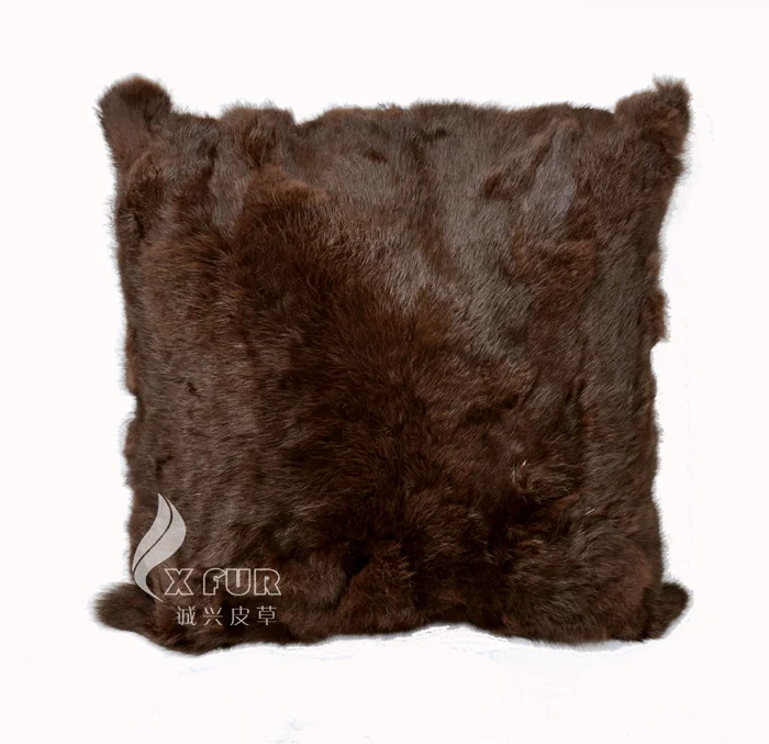CX-D-17H лоскутное натуральный коричневый кролик Мех дивана наволочка меховая подушка украшение для подушки наволочки