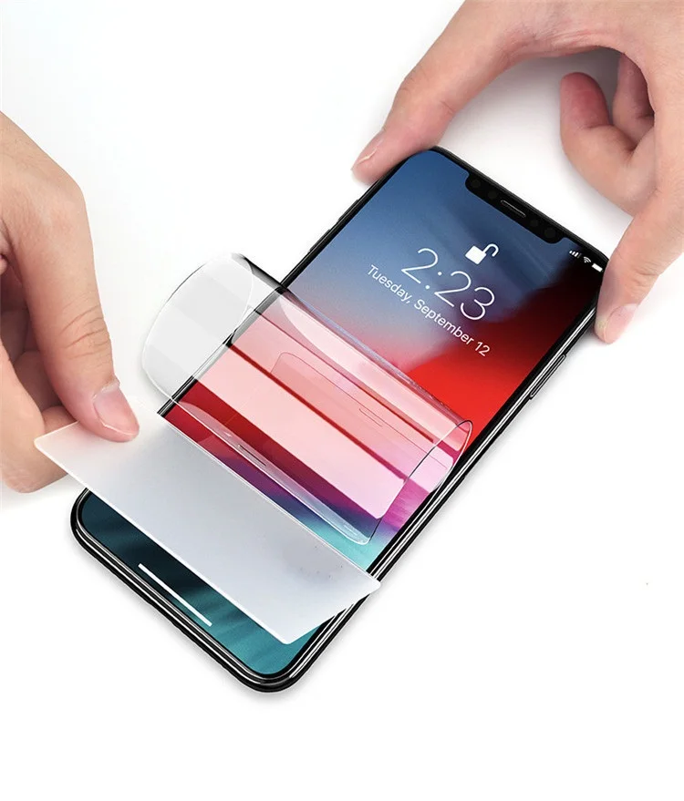 Передняя/задняя Гидрогелевая пленка полное покрытие для iphone 6S 7 8 plus мягкая защитная пленка для экрана для iphone 11pro XS MAX XR(не закаленное стекло