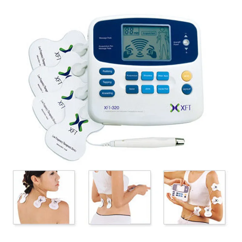  Dual Tens Machine Digital Low Frequency Therapeutic Electrical Muscle Stimulator Tens Massager With