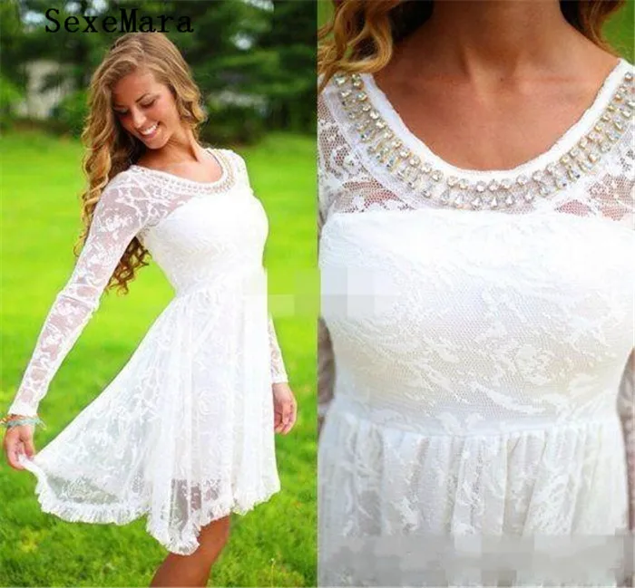 short-casual-country-wedding-dresses-with