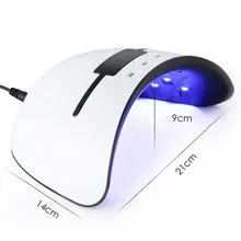 36 Вт высокой мощности для быстрой сушки светодиодный светильник для ногтей УФ лампа сушка ногтей; уход USB белый абс пластмасса художественный инструмент для УФ светодиодный гель-ногтей машина