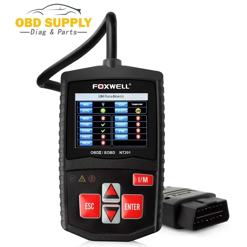 

Foxwell NT201 OBD2 Scanner Turn Off MIL OBD 2 Car Auto Scan Diagnostic Tool Automotive Engine Code Reader Better than ELM327