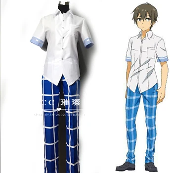 

Netoge no Yome wa Onnanoko ja Nai to Omotta Nishimura Hideki Cosplay Costume Shirt+Pants