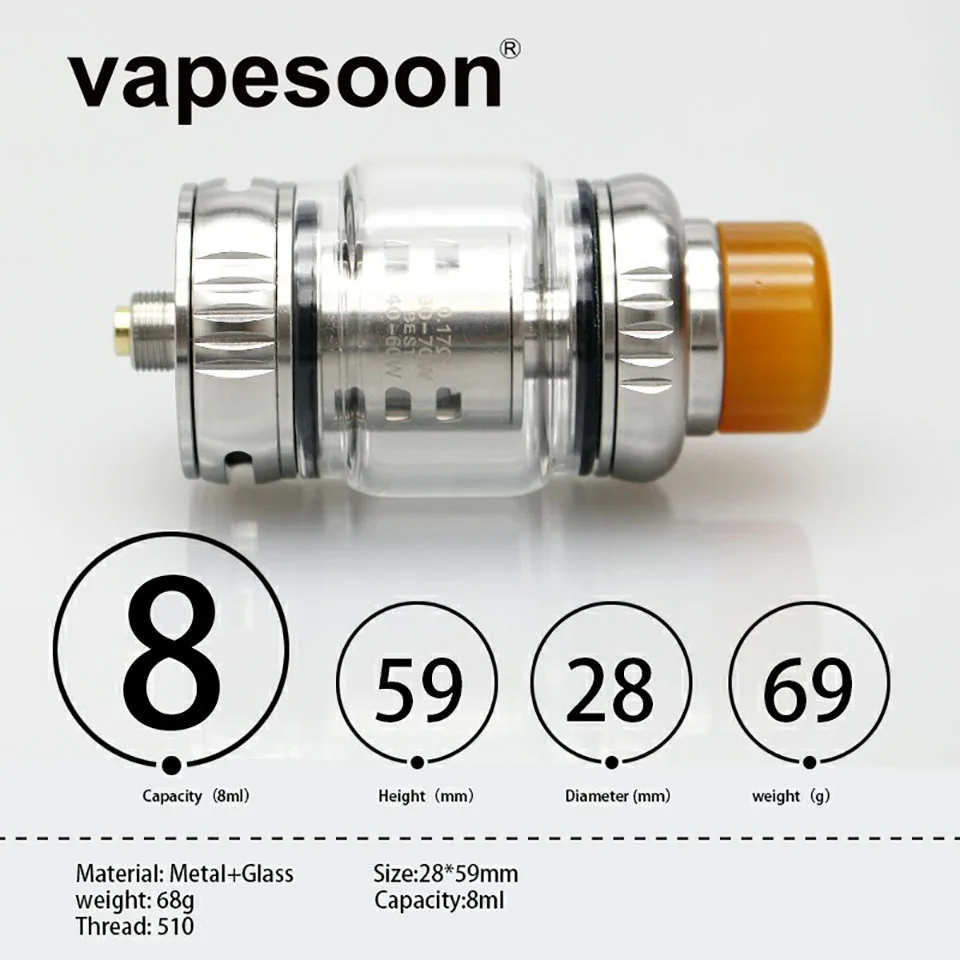Vapesoon VS12 tank ss (1)