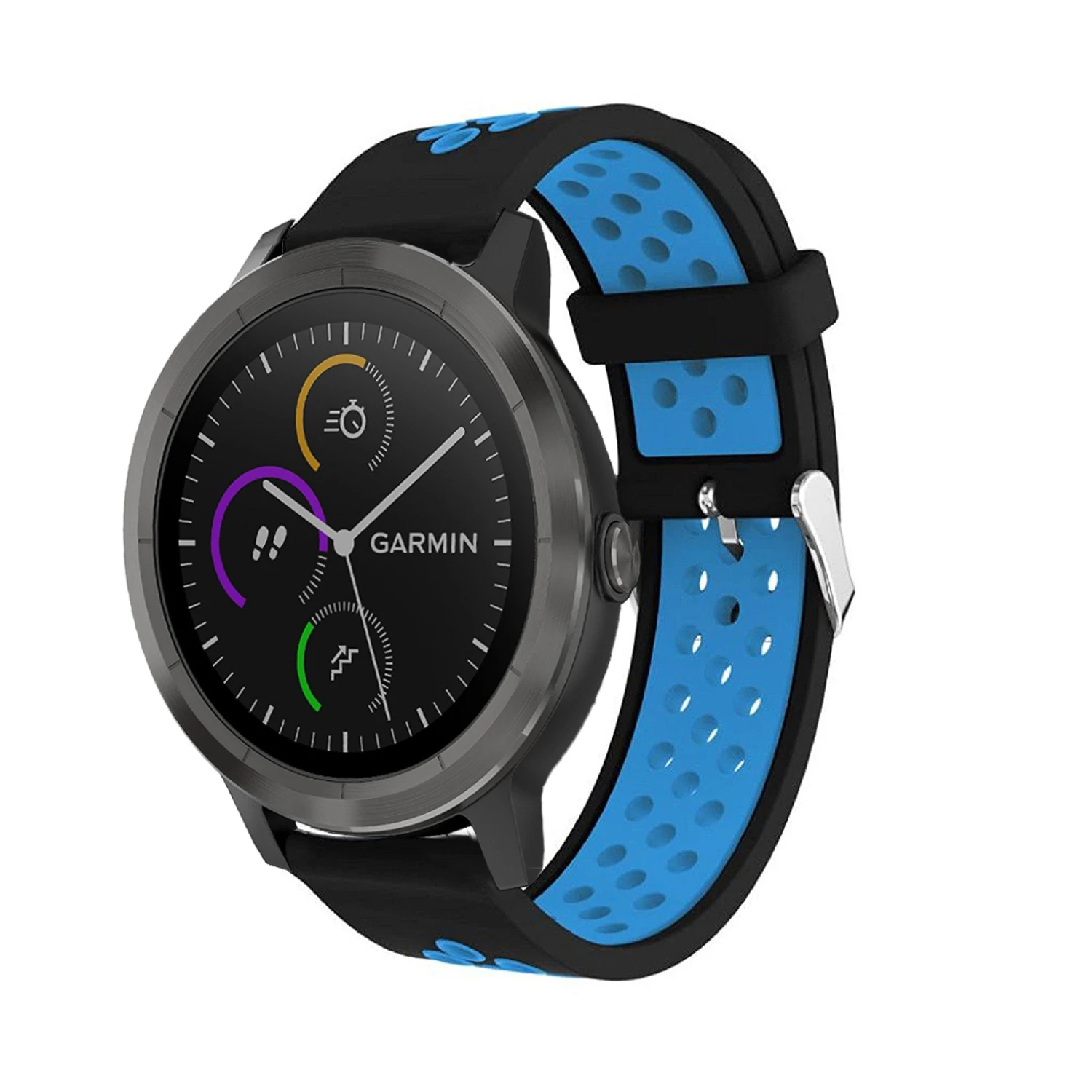 Цветной сменный спортивный силиконовый ремешок для Garmin Vivoactive 3, Смарт-часы, браслет, пряжка, запястье, ремешок 20 мм