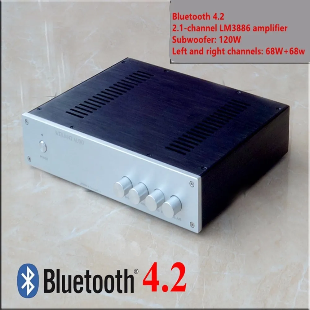 Стерео аудио усилитель B3 250 Вт Bluetooth 4 2 LM3886 1 каналов сабвуфер 120 левый и правый