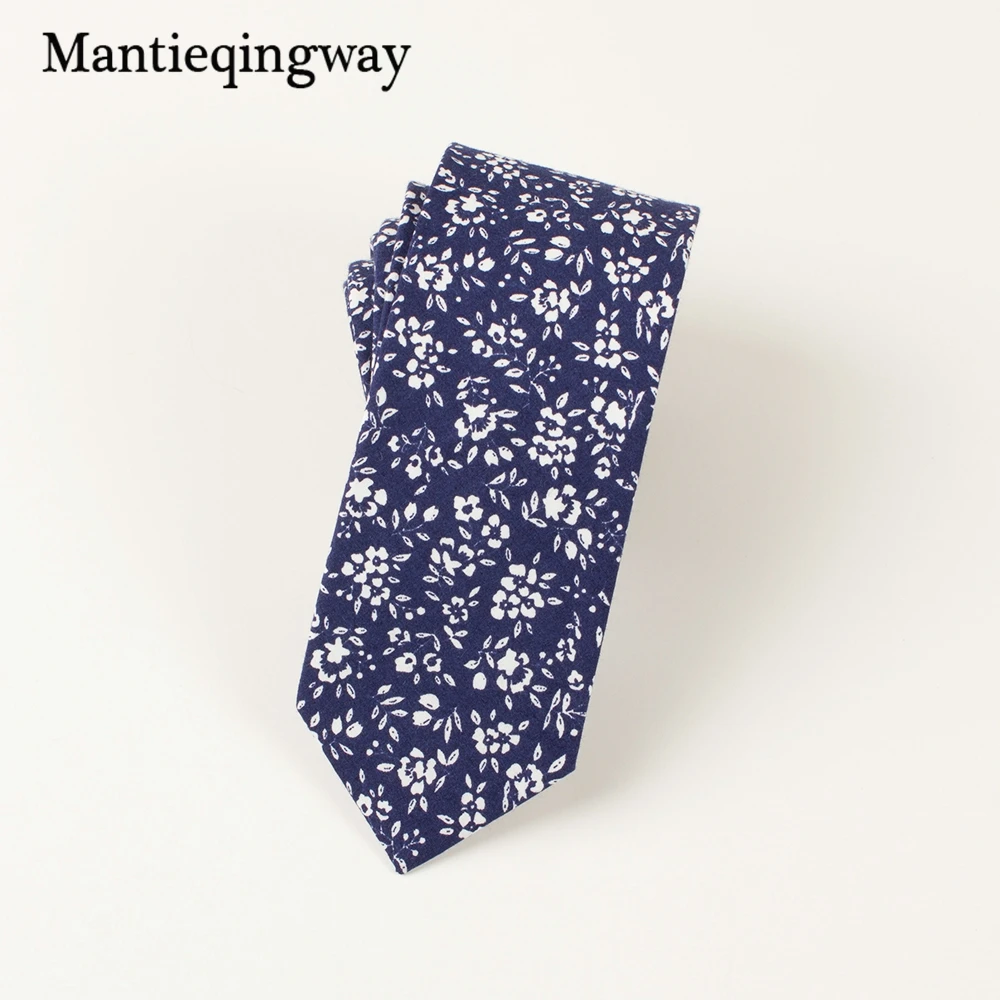 Мужской Хлопковый галстук Mantieqingway с цветочным принтом 6 см | Аксессуары для одежды