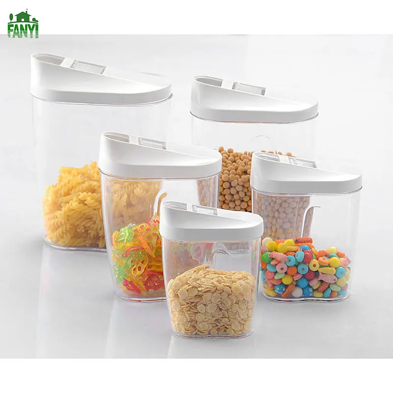 FANYI 5pcs Irregular Plastic Storage Tank Plastic Bottles Daily Dried Fruit Storage Box Gift Set for