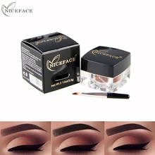 NICEFACE 5 цветов гель для бровей прочная водонепроницаемая Тень для бровей Гель Maquillaje профессиональный карандаш для бровей крем косметика