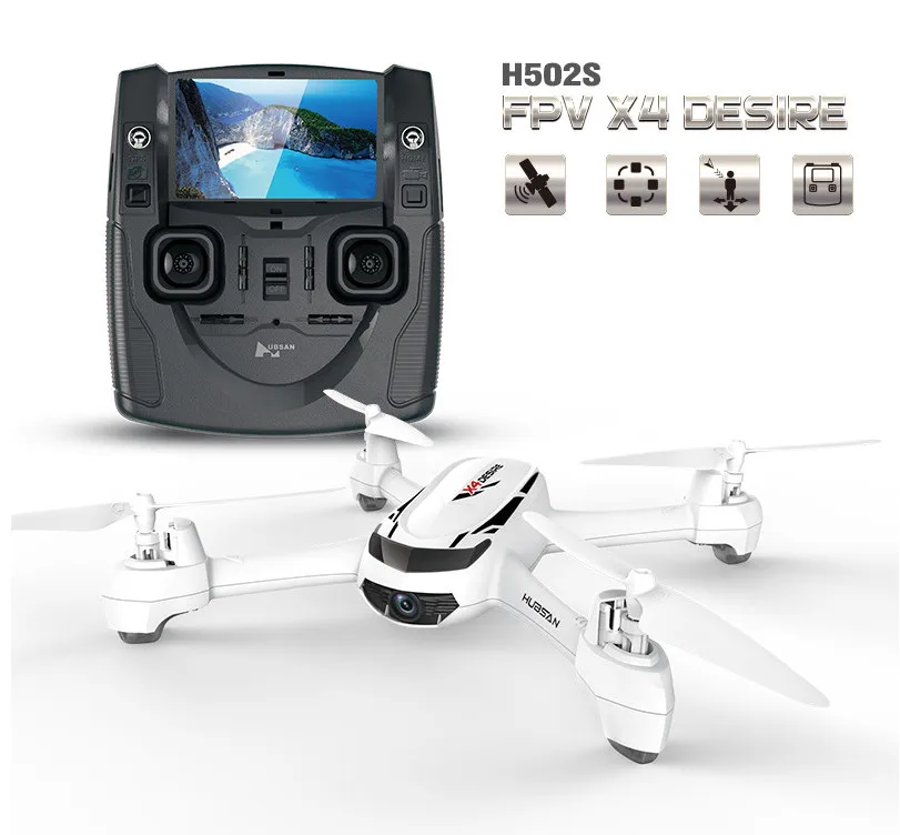 

GPS Drone FPV Hubsan H502S X4 RC Helicopter With HD Camera 720P 5.8G Follow me/ Altitude hold One Key Return / Headless