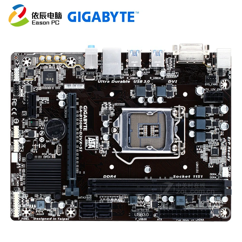 Материнская плата GIGABYTE GA B150M D2VX SI LGA1151 i3 i5 i7 DDR4 32G Micro ATX|Материнские платы| |