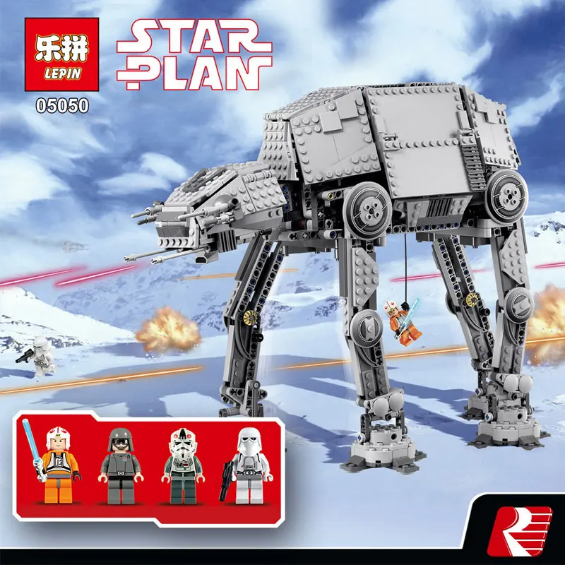 

LEPINE 1137pcs Star Wars series AT-AT the Robot Electric Remote Control Model Building Kits Compatible bela educational toy