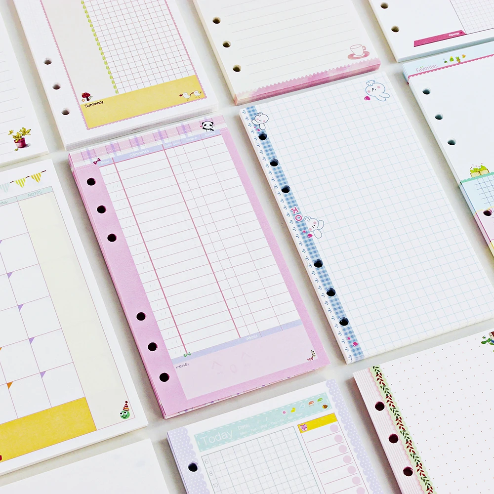 

Multicolor Coil n25 Page n10 Insert A7 Size Travel Inside Paper Diary A5 A6 Notebook Diary