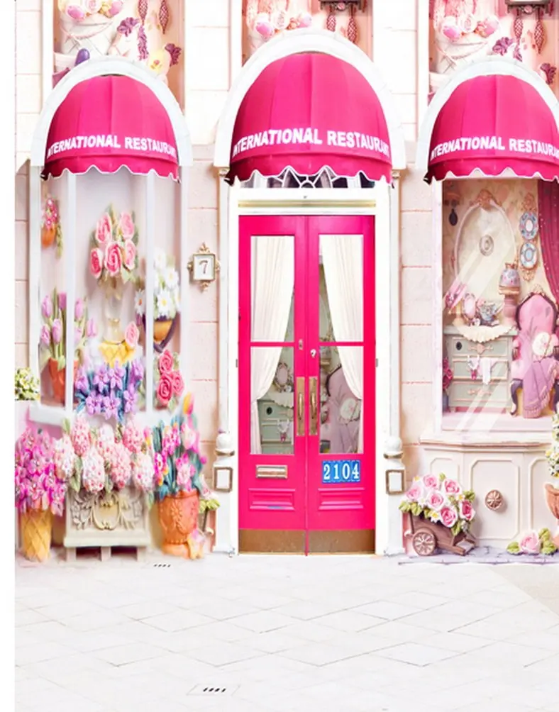 

5x7ft Pink Store Photography Backdrops Photo Props Studio Background