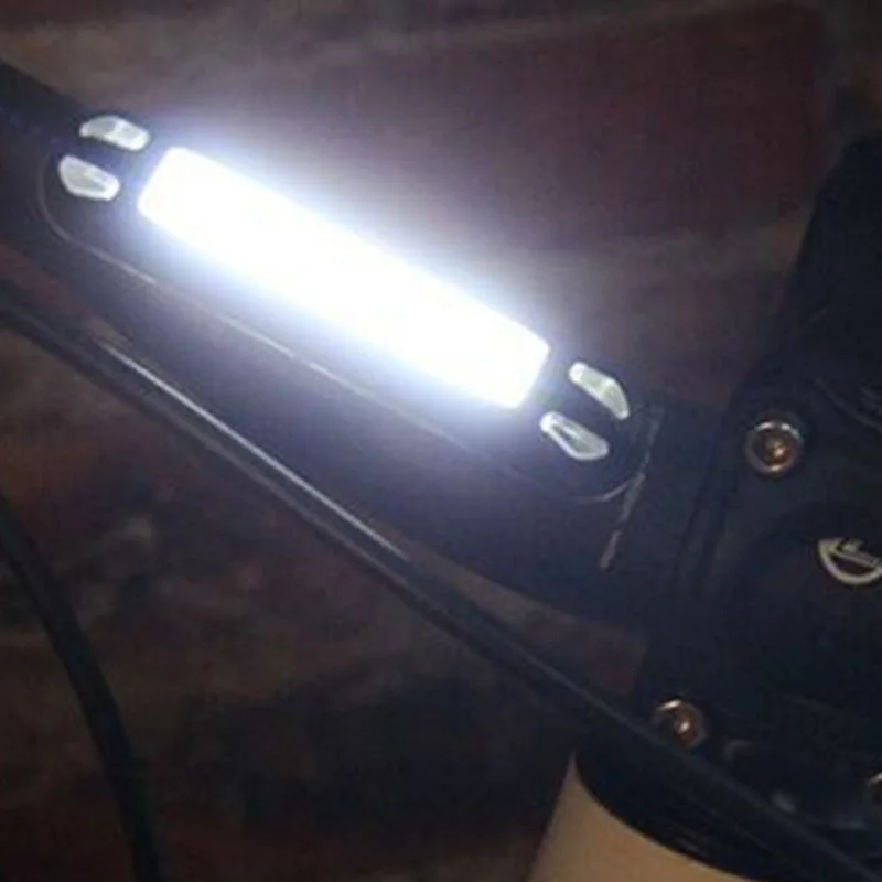 USB Перезаряжаемый светодиодный Предупреждение велосипеда MTB передний задний фонарь#266046