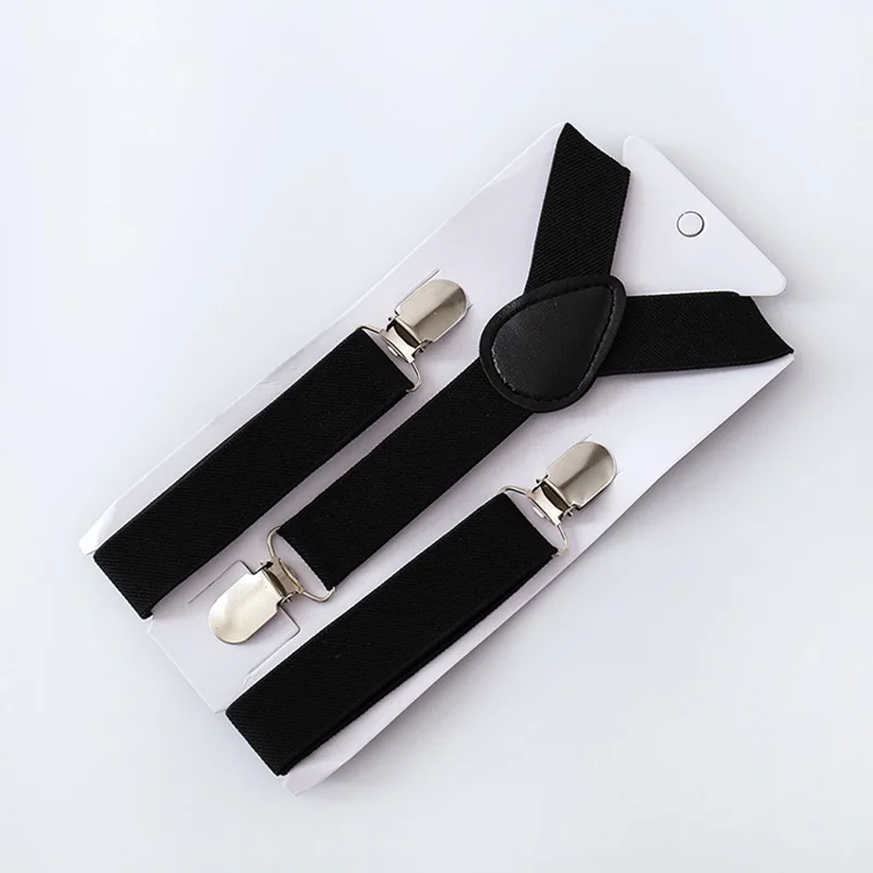 Adjustable Children Suspenders Belt Baby Boys Girls Clip-on Y-Back Elastic Braces Costume Soild Color Strap Accessories