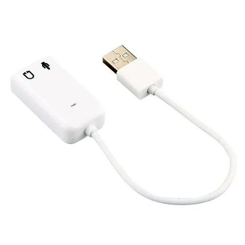 GTFS-Лидер продаж USB 2,0 Виртуальный канал 2,1 звуковой эффект 7,1 3D Звуковая карта адаптер