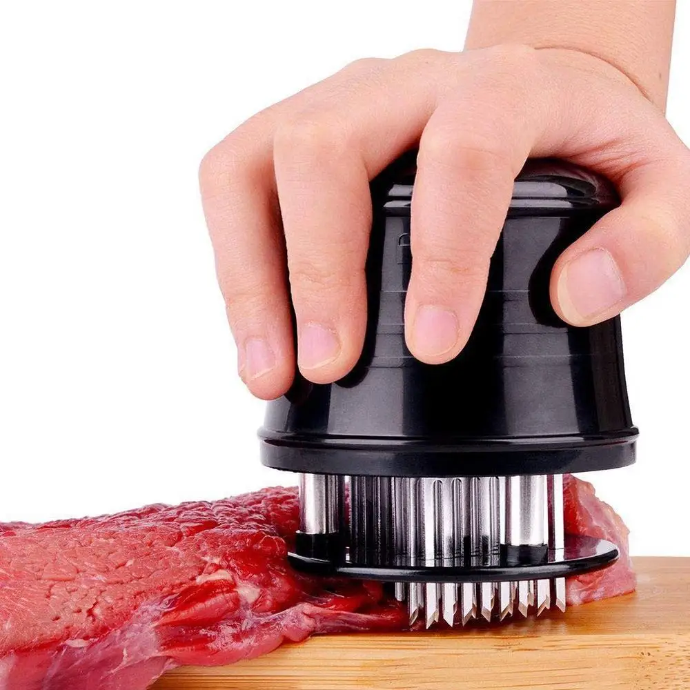 TPUSNOK профессиональное устройство для отбивания мяса Tenderizer инструменты с 56 ультра острыми лезвиями иглы с замком безопасности TPA64