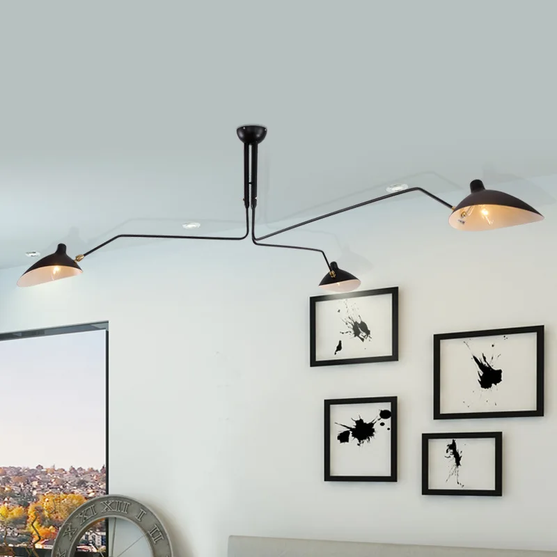 Industrial Vintage Black Retro Loft  Wall Lamps French Designer Rotating Sconce Wall Lights For Home Interior Decor CE UL (13)