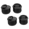 Tapones de fregado para Kayak, accesorios de repuesto para agujero de drenaje, tapón de fregadero para Rafting marino, color negro, 4 Uds. ► Foto 3/6