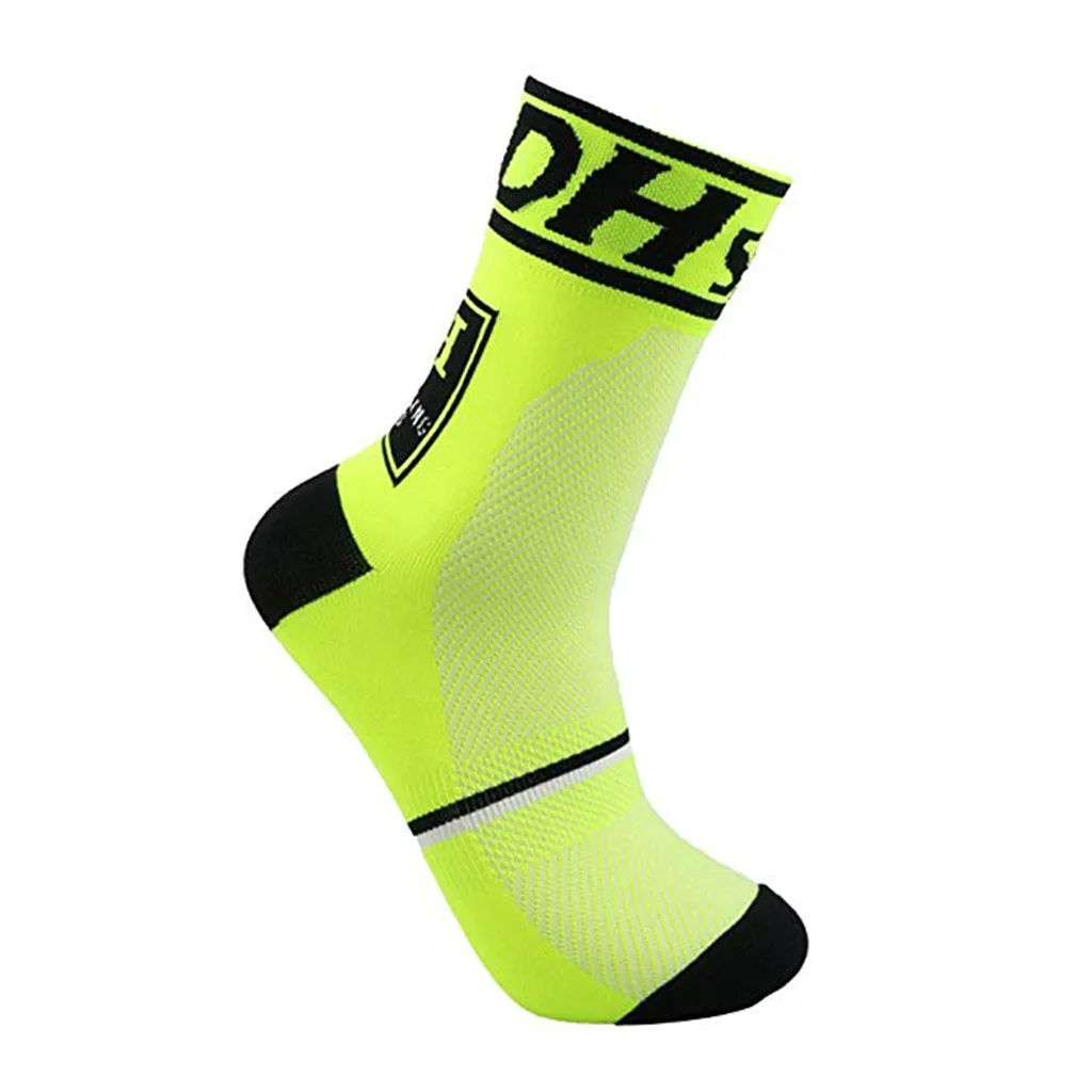 Анти-пот и противоскользящие уличные Компрессионные носки для мужчин и женщин хлопковые модные носки удобные W605 - Цвет: Green