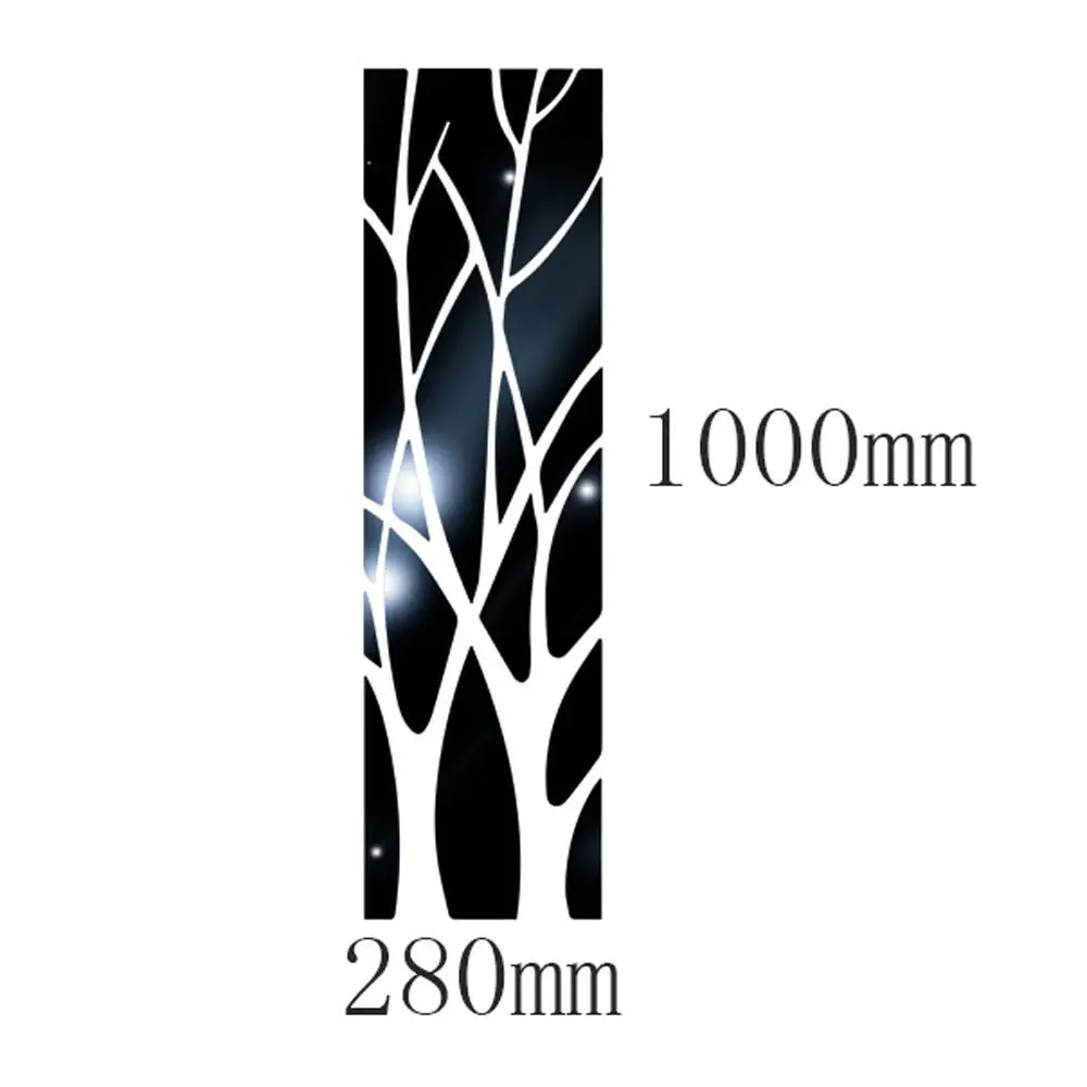 США сток Дерево Узор зеркало настенный Декор Наклейка акриловая наклейка съемный зал искусство