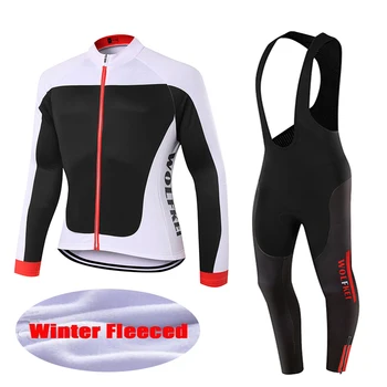 

2020 New Winter thermal fleece Ropa cycling Clothing set men women Sportswear MTB Bicycle maillot Kits ciclismo