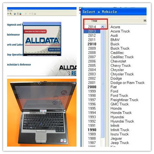 

For Dell D630 Laptop Latest Version Alldata Auto Repair Software Alldata and Mitchell on demand 2015 installed well in 1TB HDD