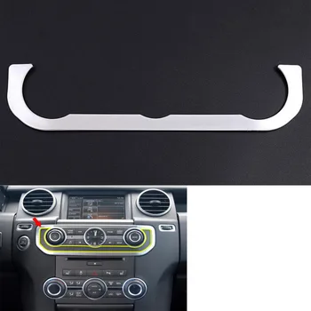 

YAQUICKA Car Front Console Time Clock Panel Strip Frame Trim Sticker For Land Rover Discovery 4 Car-styling Auto Accessories
