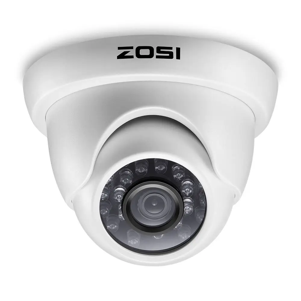 ZOSI 1080P HD-TVI 2.0MP CCTV купольная камера домашняя система безопасности 65ft ночное видение водонепроницаемый для 1080P HD-TVI DVR система s