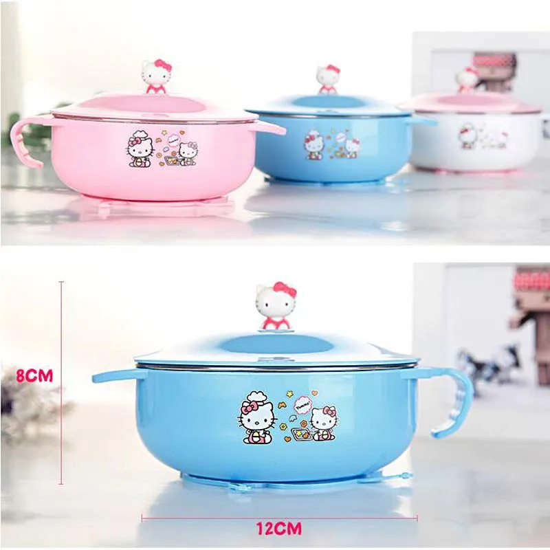 

Baby Bowl Set Feeding Cup Suction Plate BPA Free 304 Stainless Steel Bowl With Spoon Lid Keep Warm kids Dinnerware