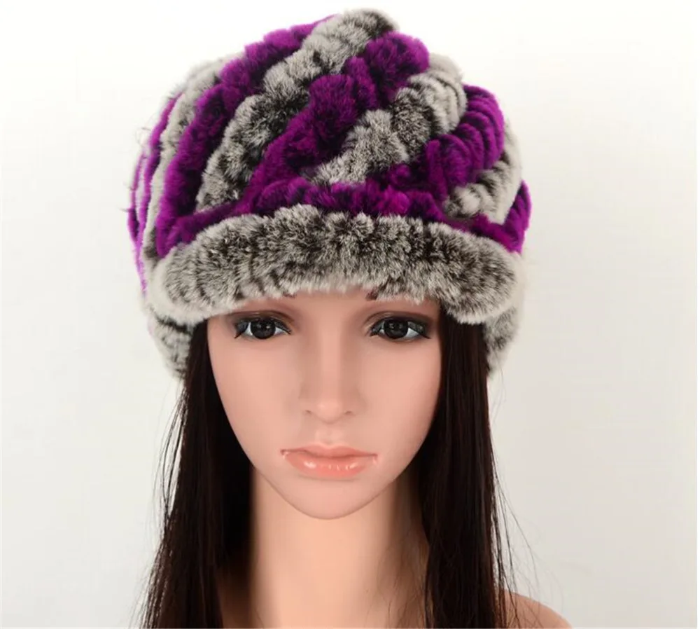 rabbit fur baseball hat02