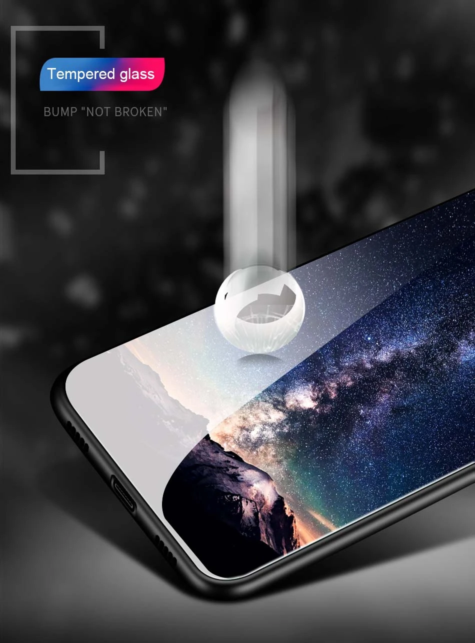 Tempered Glass Back Cover for Xiaomi Redmi A6 Cases Space Patterned Phone Case for Xiaomi Mi A1 RedMi Note 5 Pro 4X 5 Plus Coque (3)