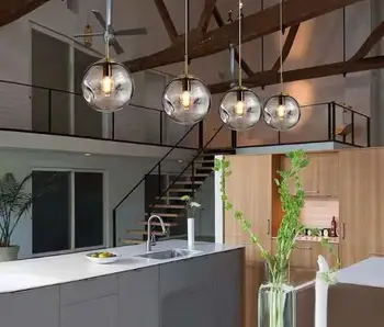 

Nordic Minimalist Bar Chandelier Lighting Bedside Designer Creative Living Room Glass Luminaria Dining Room Lamps and Lanterns M