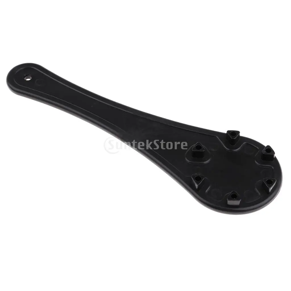 Premium Durable Black PVC Safety Air Valve Wrench 6 Groove Spanner for Kayak Canoe Inflatable Boat Fishing Dinghy