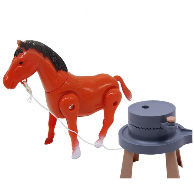 3 Models Children Electric Horse Pony Rotating Toy Around the Pile Pull