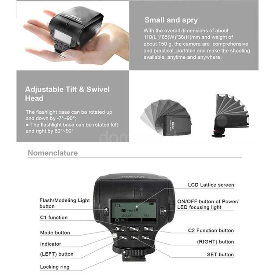 Вспышка Meike MK 320 GN32 TTL для Fujifilm X100T X100S X30 X20 X E1 E2 A1 T1 X100 X10 Pro1 S1|flash speedlite|meike mk-320hot shoe flash |